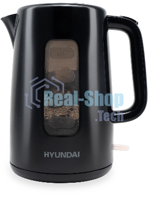 Чайник электрический Hyundai HYK-P2501 2.5л. 2200Вт черный (корпус: пластик)