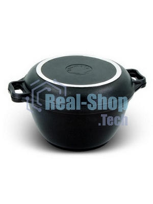 Казан литой КУКМОР К44а с кр/сковор 4, 0л 4,0л с крышкой-сковородой