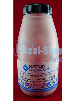 Тонер Xerox Phaser 6000/6010/6015/6125/6128/6130/6140/6500/6505Magenta, химический (фл.30г.) Katun фас. России