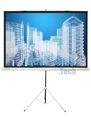 Экран Cactus 104.4x186см Triscreen CS-PST-104x186 1:1 напольный рулонный белый