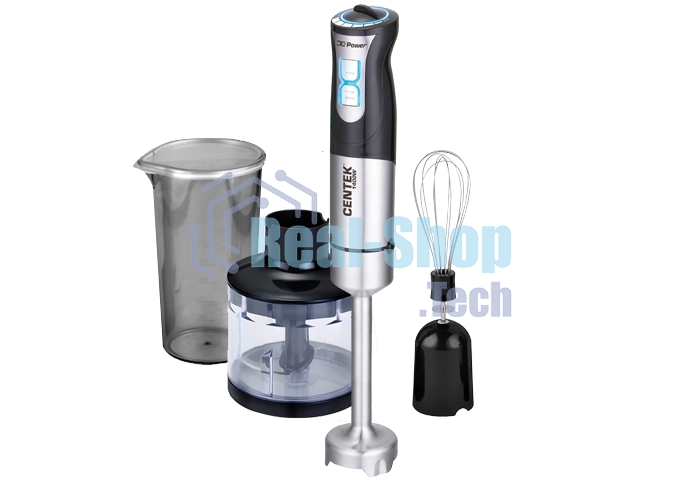 Блендер погружной Centek CT-1342 1400 Вт, черный/стальной