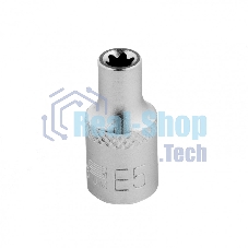 Головка торцевая 1/4, Е5, CrV Stels