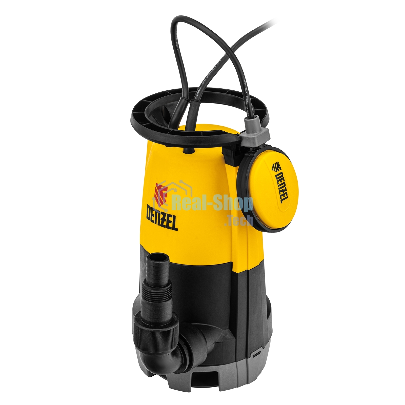 Дренажный насос для чистой и грязной воды Denzel DP-450S, 450 Вт, напор 6 м, 12000 л/ч