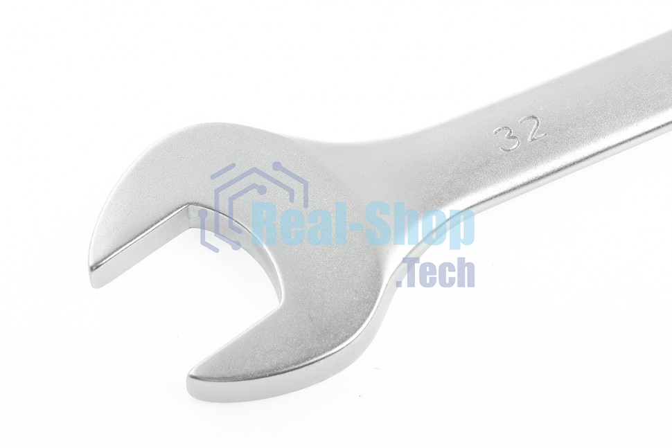 Ключ комбинированный, 32 мм, CrV, матовый хром Stels