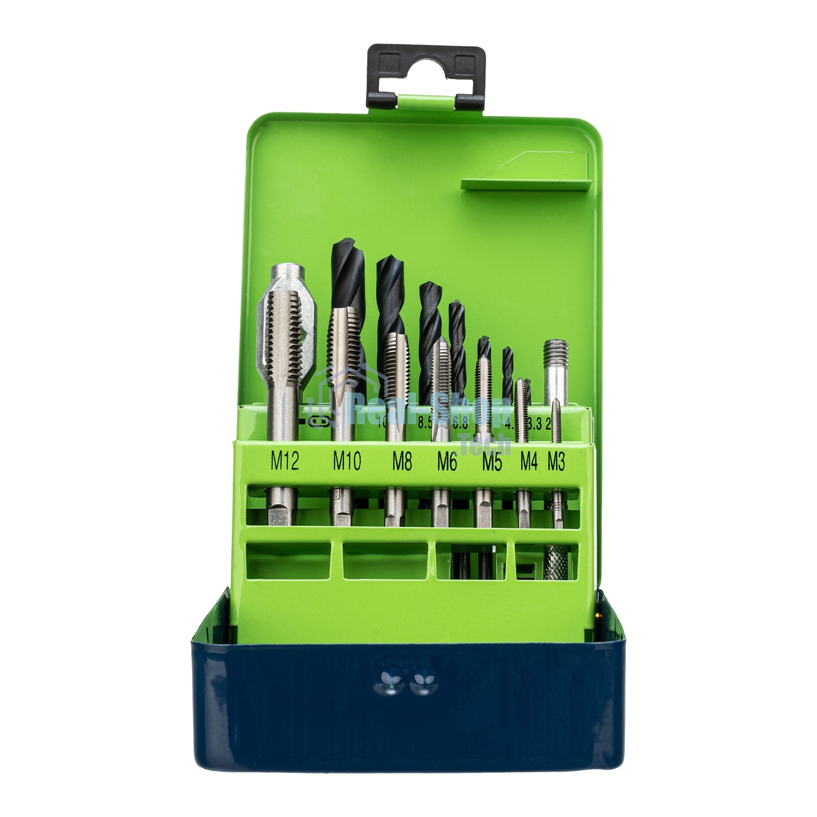 Набор сверл Сибртех (2,5-10,2), метчиков(М3-М12), 15 предметов