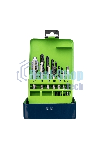 Набор сверл Сибртех (2,5-10,2), метчиков(М3-М12), 15 предметов