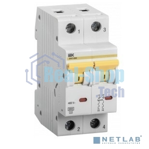 Выключатель автоматический модульный 2п C 6А 6кА ВА47-60M IEK MVA31-2-006-C