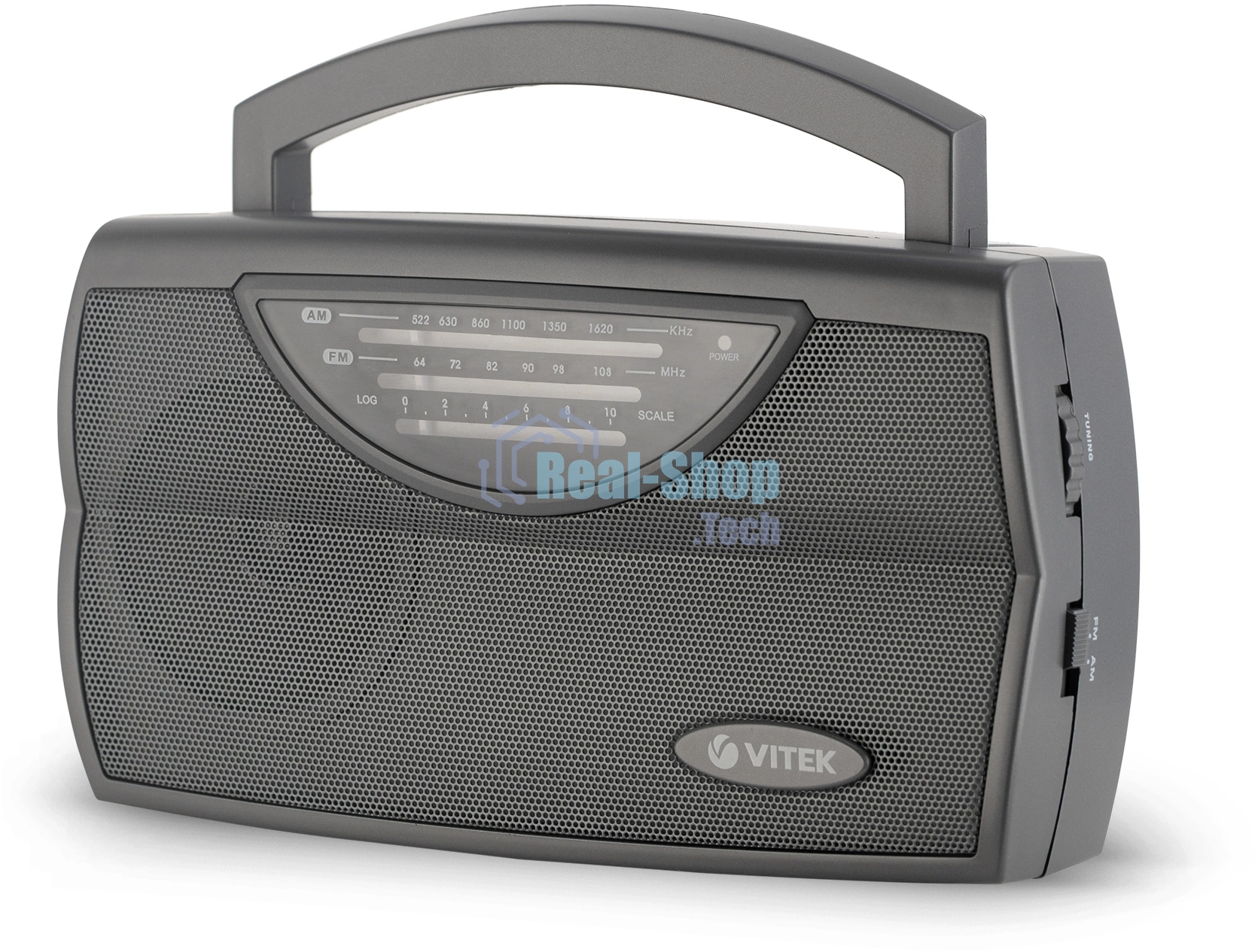 Радиоприемник Vitek VT-3591 (GY) LED индикатор Телескопическая антенна Тип батареек	UM-1