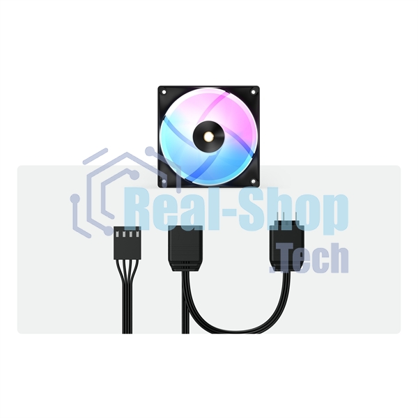 Вентилятор для корпуса Ocypus Delta F12 BK ARGb черный 120мм 2000rpm 4-pin