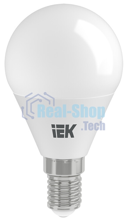 Лампа светодиодная LED 9Вт 230В 4000К E14 шар LLE-G45-9-230-40-E14 IEK