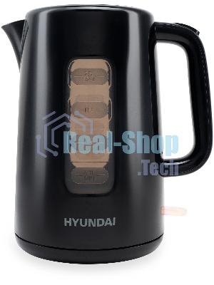 Чайник электрический Hyundai HYK-P2501 2.5л. 2200Вт черный (корпус: пластик)