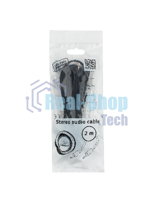 Кабель аудио Cablexpert CCA-404-2M, Jack3.5 - Jack3.5, 2м