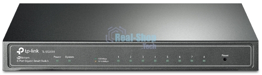 Коммутатор TP-Link SMB TL-SG2008 8-port Pure-Gigabit Desktop Smart Switch, 8 10/100/1000Mbps RJ45 ports, Tag-based VLAN, STP/RSTP/MSTP, IGMP V1/V2/V3 Snooping, DHCP Filtering, 802.1P Qos, Rate Limiting, Voice VLAN,