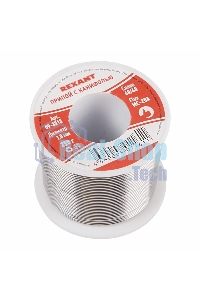 Припой с канифолью Rexant 250 г, Ø1.0 мм, катушка