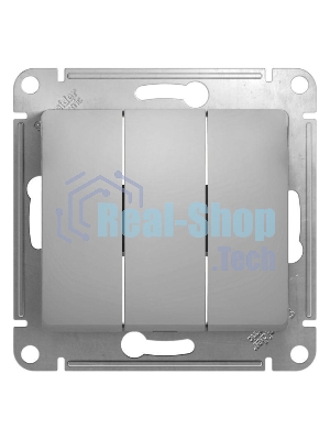 Механизм выключателя 3-кл. СП Glossa 10А IP20 10AX алюм. SchE GSL000331