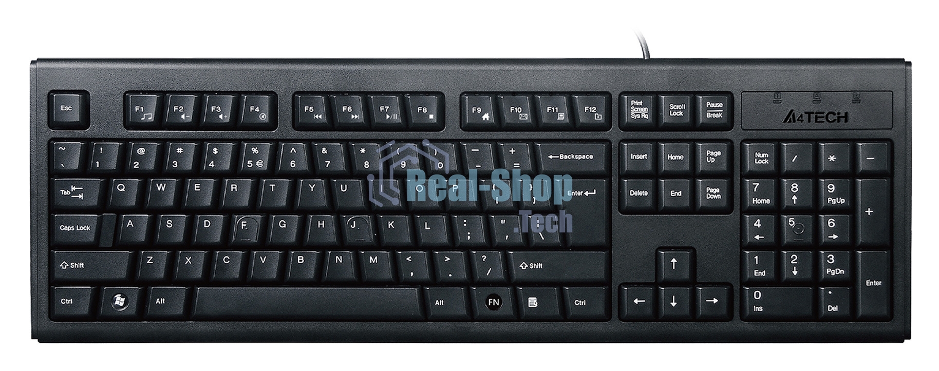 Комплект клавиатура + мышь A4 KRS-8372 клав:черный мышь:черный USB