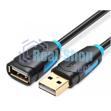 Кабель-удлинитель Vention USB 2.0 AM/AF - 5м Черный