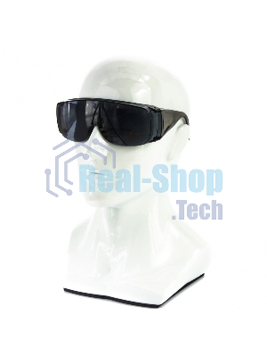 Очки защитные Сибртех открытого типа, затемненные, ударопрочный поликарбонат