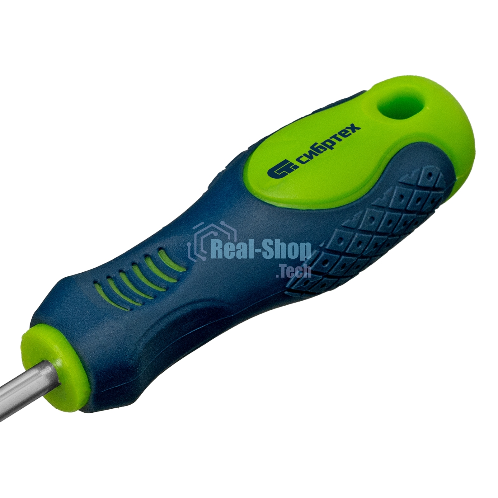 Отвертка Сибртех, SL5,0 х 100 мм, CrV, 2-х компонентная рукоятка