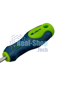 Отвертка Сибртех, SL5,0 х 100 мм, CrV, 2-х компонентная рукоятка