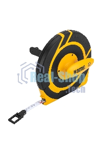 Рулетка геодезическая Denzel 50 м х 15 мм, закрытый корпус, фиберглассовая лента