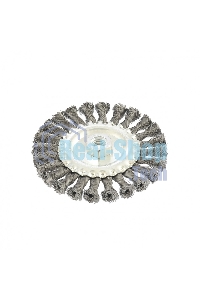 Щетка Matrix для УШМ 125 мм, М14, плоская, крученая проволока 0,35 мм