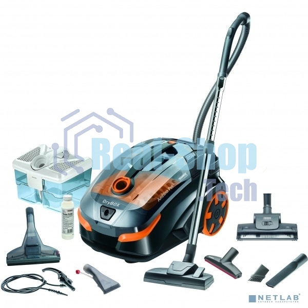 Моющий пылесос Thomas DryBOX AMFIBIA PET черный/оранжевый, 325/1700Вт, уборка влажная/сухая, пылесборник контейнер 2 л