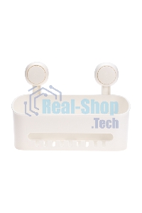 Полка для ванной комнаты HALSA HLS-F-103W на вакуумной присоске, прямая