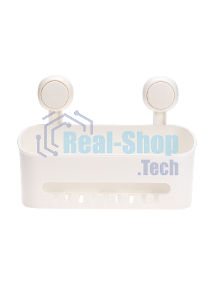 Полка для ванной комнаты HALSA HLS-F-103W на вакуумной присоске, прямая