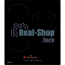 Варочная панель Monsher MHE 45, Hi-Light, 45 см, 9 уровней мощности, Stop and Go, автоматическое отключение, таймер, индикатор остаточного тепла, сенсорное/слайдерное управление, черный