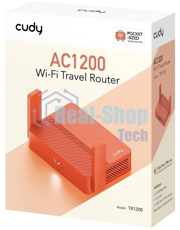 Маршрутизатор Cudy AC1200 Wireless Mini VPN Router with USB