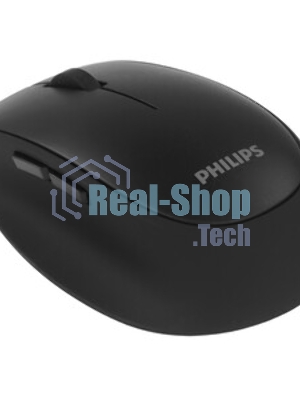 Мышь беспроводная Philips SPK7627 черный, 1600 dpi, радиоканал, Bluetooth, USB, кнопки - 5