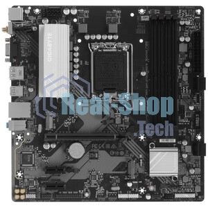 Материнская плата Gigabyte B760M D3HP WIFI6, LGA1700, B760, 4*DDR5, 4*SATA, 2*M.2, 3*USB 3.2, 2*USB 2.0, 1*PCIx16, 2*PCIx1, D-Sub+HDMI+DP, mATX RTL