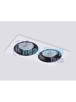 Светильник встраиваемый Ambrella light TN102732/2 WH/BK белый/черный GU5.3 175*92*23