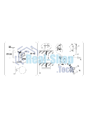 Светильник Ambrella light TR8655 BK/GD черный/золото E14 max 60W 170*100*140