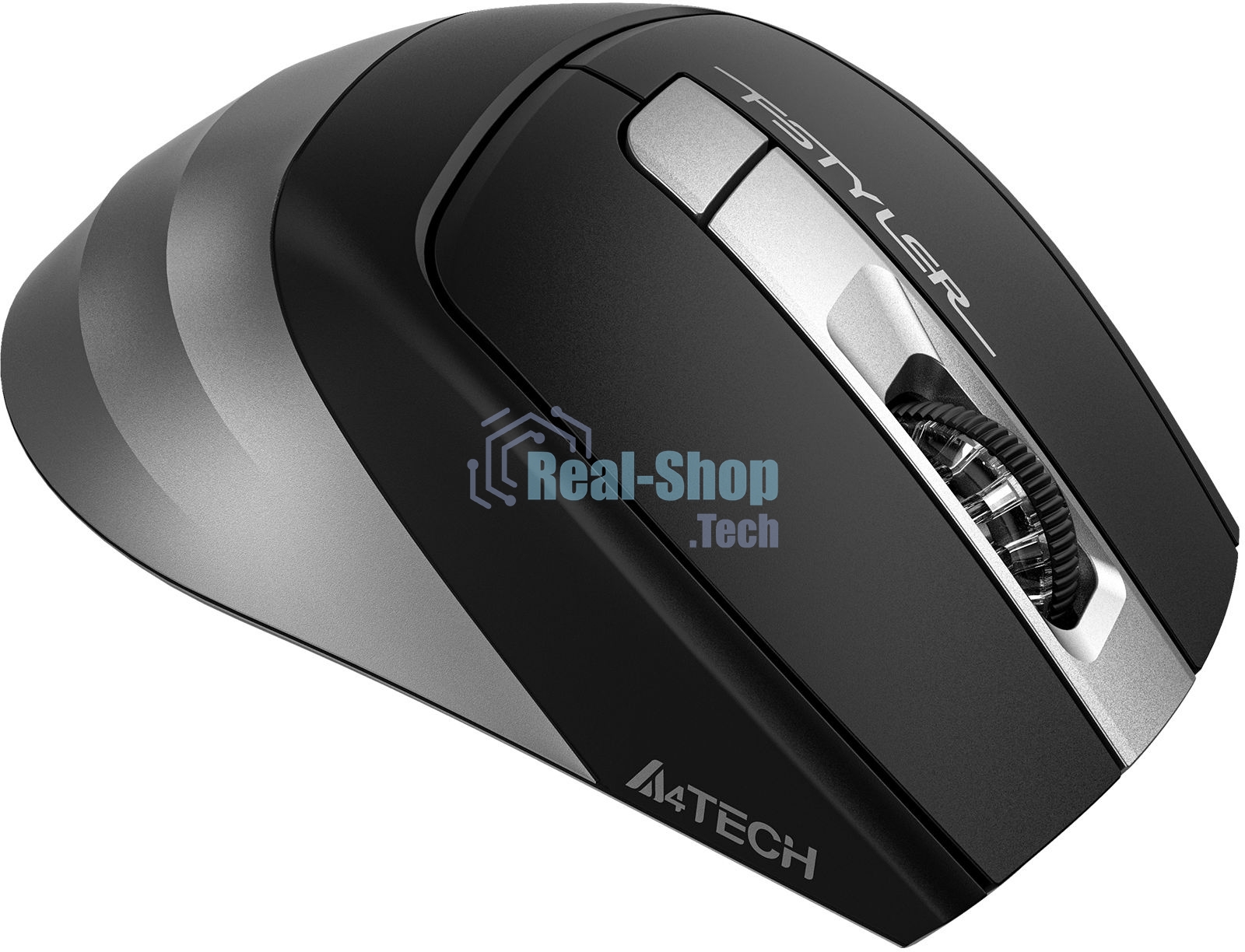 Мышь беспроводная A4Tech Fstyler FB35S серый, 2000 dpi, Bluetooth / USB, Bluetooth / радиоканал, кнопки - 6
