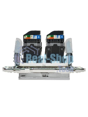 SKANDY Розетка компьютерная 2-местная RJ45 кат.5E SK-K03N никель | SK-K20-1-K50 | IEK