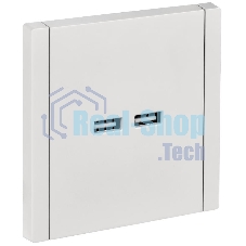 Розетка IEK FORTE&PIANO FP249 USB A+A 3,1А белый