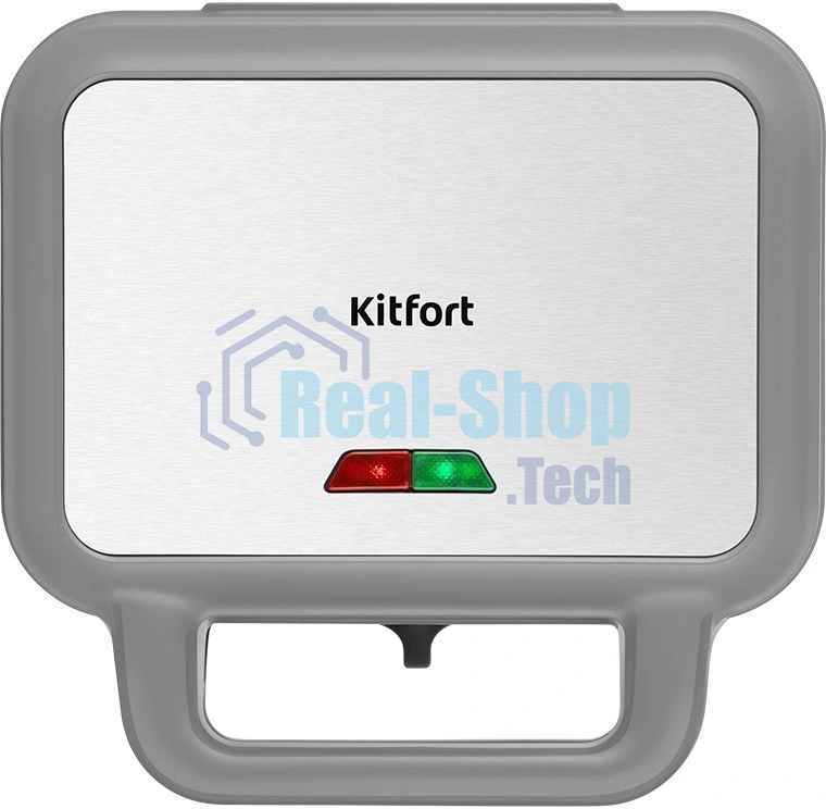 Вафельница Kitfort КТ-5605 900Вт серый/серебристый