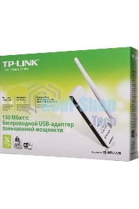 Адаптер TP-Link SOHO TL-WN722N 150Mbps High Gain Wireless N USB Adapter with Cradle, 1T1R, 2.4GHz, 802.11n/g/b, 1 detachable antenna
