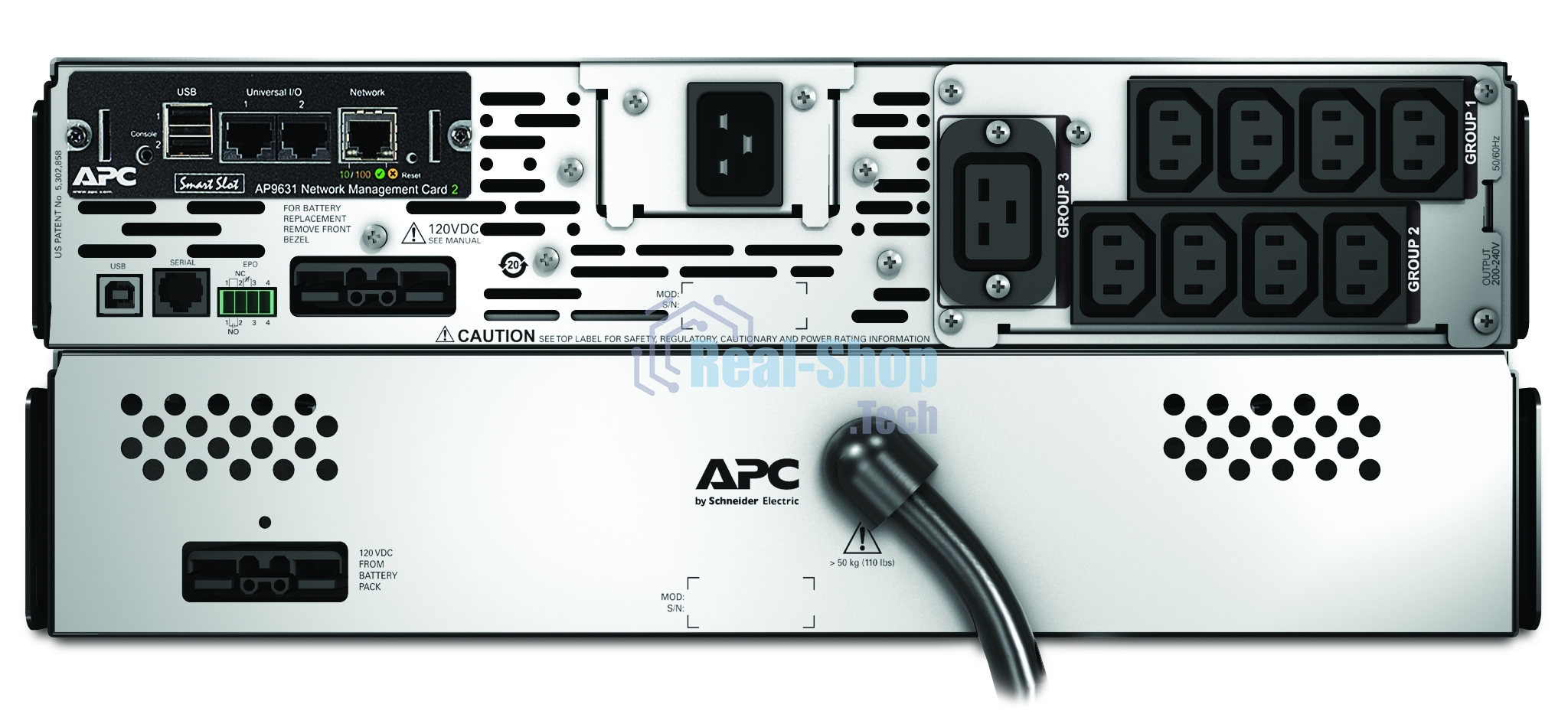 Источник бесперебойного питания APC Smart-UPS X SMX3000RMHV2UNC/3000 ВА/2700 Вт/9xIEC 320 C13, IEC 320 C19