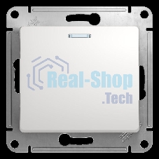 Механизм переключателя 1-кл. СП Glossa сх. 6а 10AX с подсветкой бел. SchE GSL000163