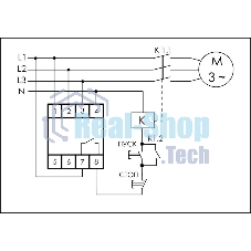 Реле контроля фаз CZF-B (3х400/230+N 8А 1перекл. IP20 монтаж на DIN-рейке) F&F EA04.001.002