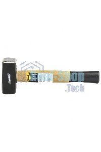 Кувалда Sparta 1000 г, кованая головка, деревянная двухцветная рукоятка