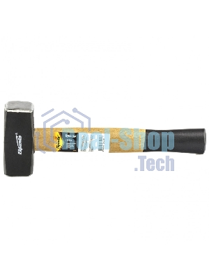 Кувалда Sparta 1000 г, кованая головка, деревянная двухцветная рукоятка