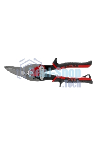 Ножницы по металлу Matrix, 250 мм, левый рез,сталь CRMO,двухкомпонентные рукоятки, PRO