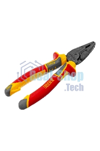 Плоскогубцы комбинированные Denzel диэлектрические трехкомпонентные рукоятки до 1000 В, 180 мм