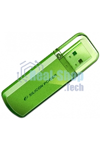 Флешка USB R/W Silicon Power R/W 8Gb Helios 101 SP008Gb,UF2101V1N USB 2.0 зеленый