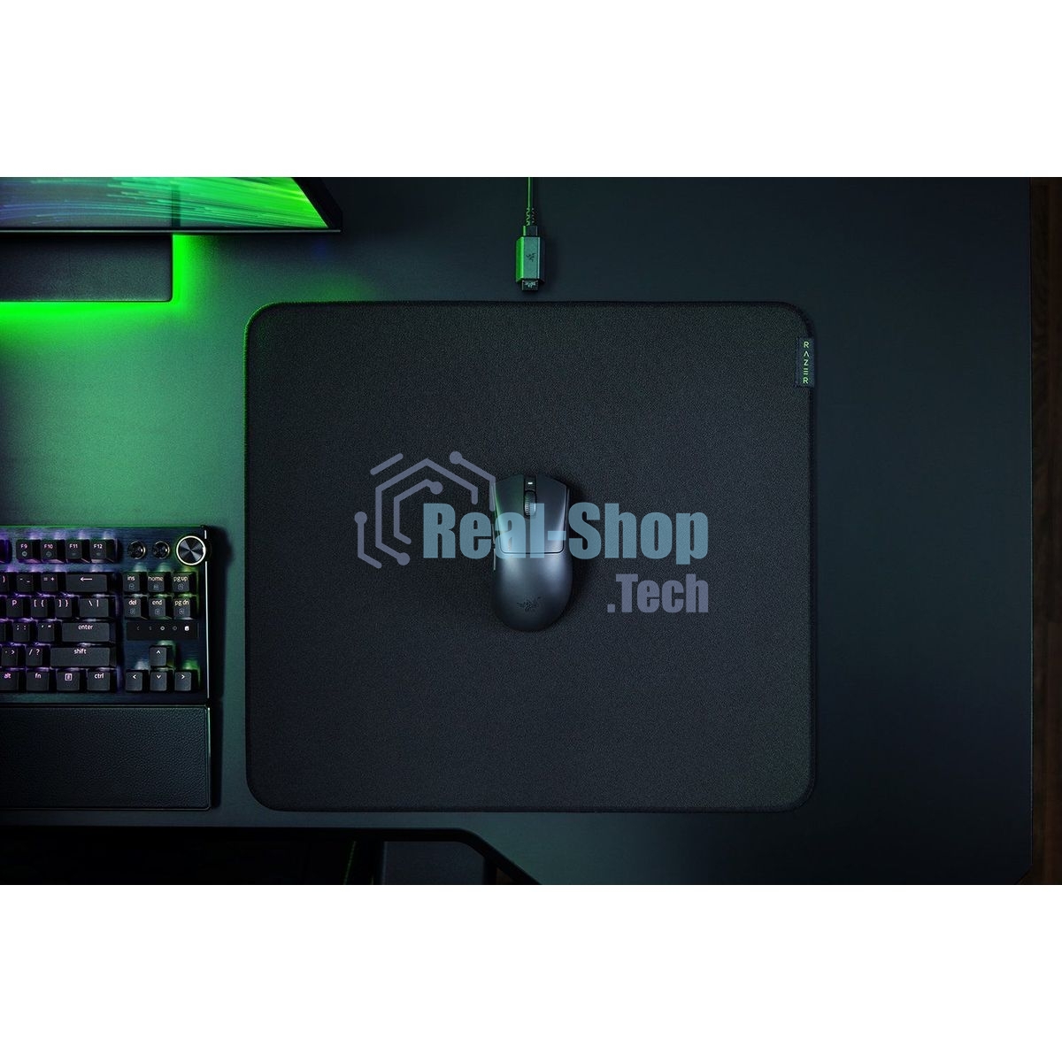 Мышь беспроводная/проводная Razer DeathAdder V3 HyperSpeed черный, 6400 dpi, радиоканал, USB, кнопки - 6