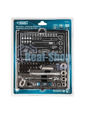 Набор бит Gross 11625 и головок торцевых 1/4'' карданный ключ трещотка адаптер s2 37 шт.